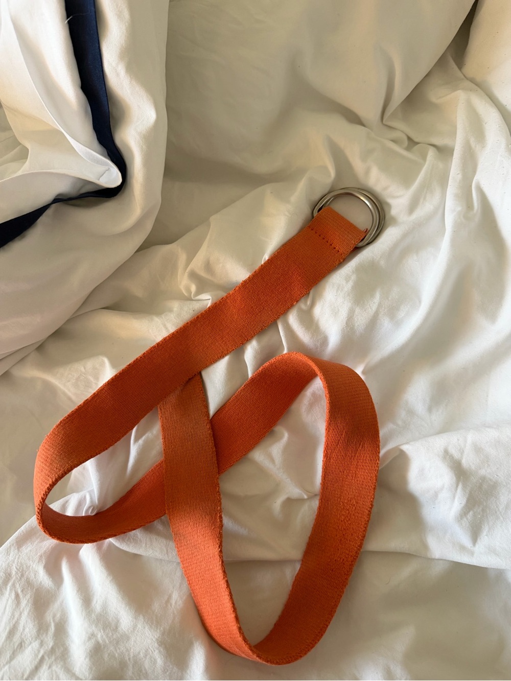 J.Crew Burnt Orange Canvas D-Ring Web Belt